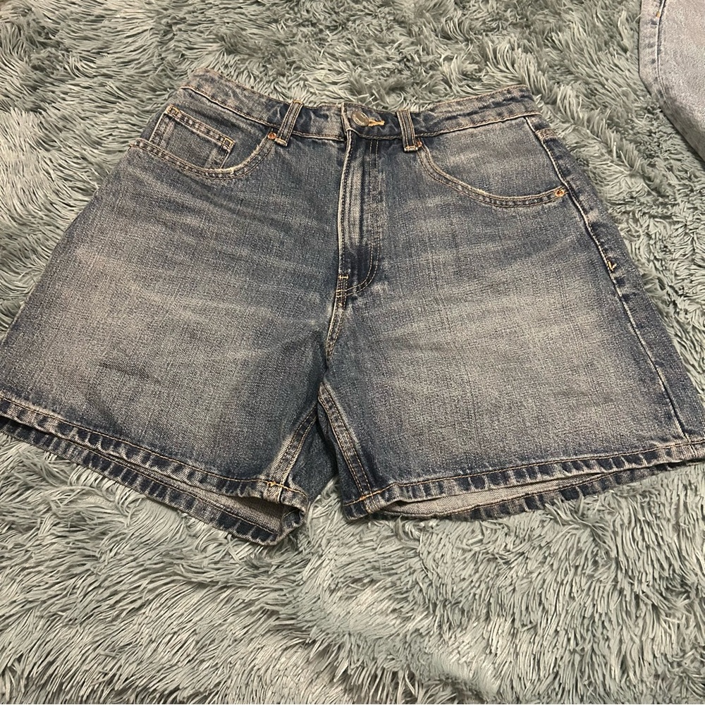 Zara Classic Denim Shorts - Blue